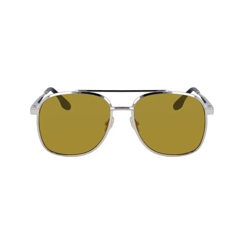 Victoria Beckham Gray Metal Sunglasses Victoria Beckham