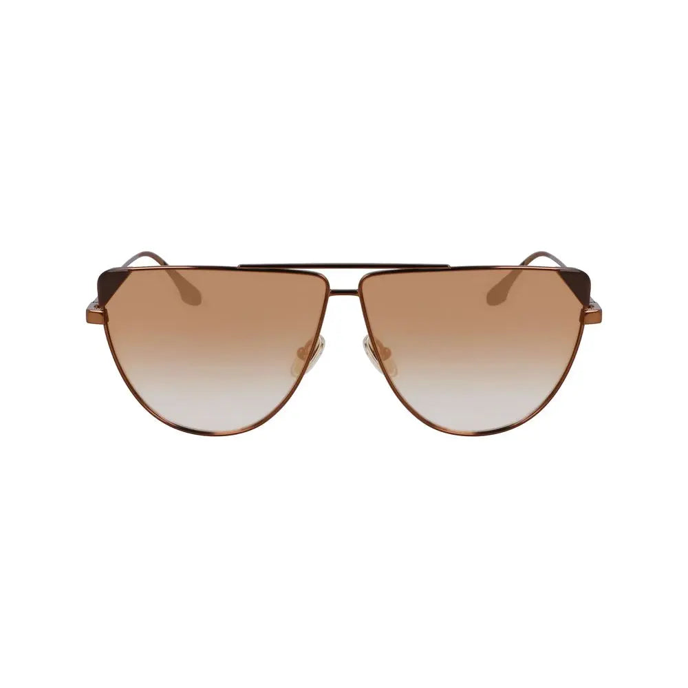 Victoria Beckham Brown Metal Sunglasses Victoria Beckham