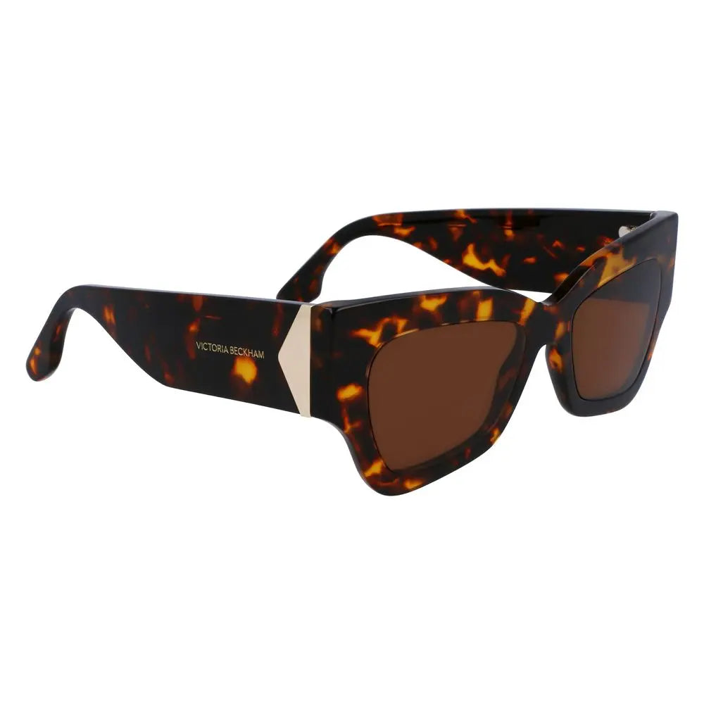Victoria Beckham Brown Acetate Sunglasses Victoria Beckham