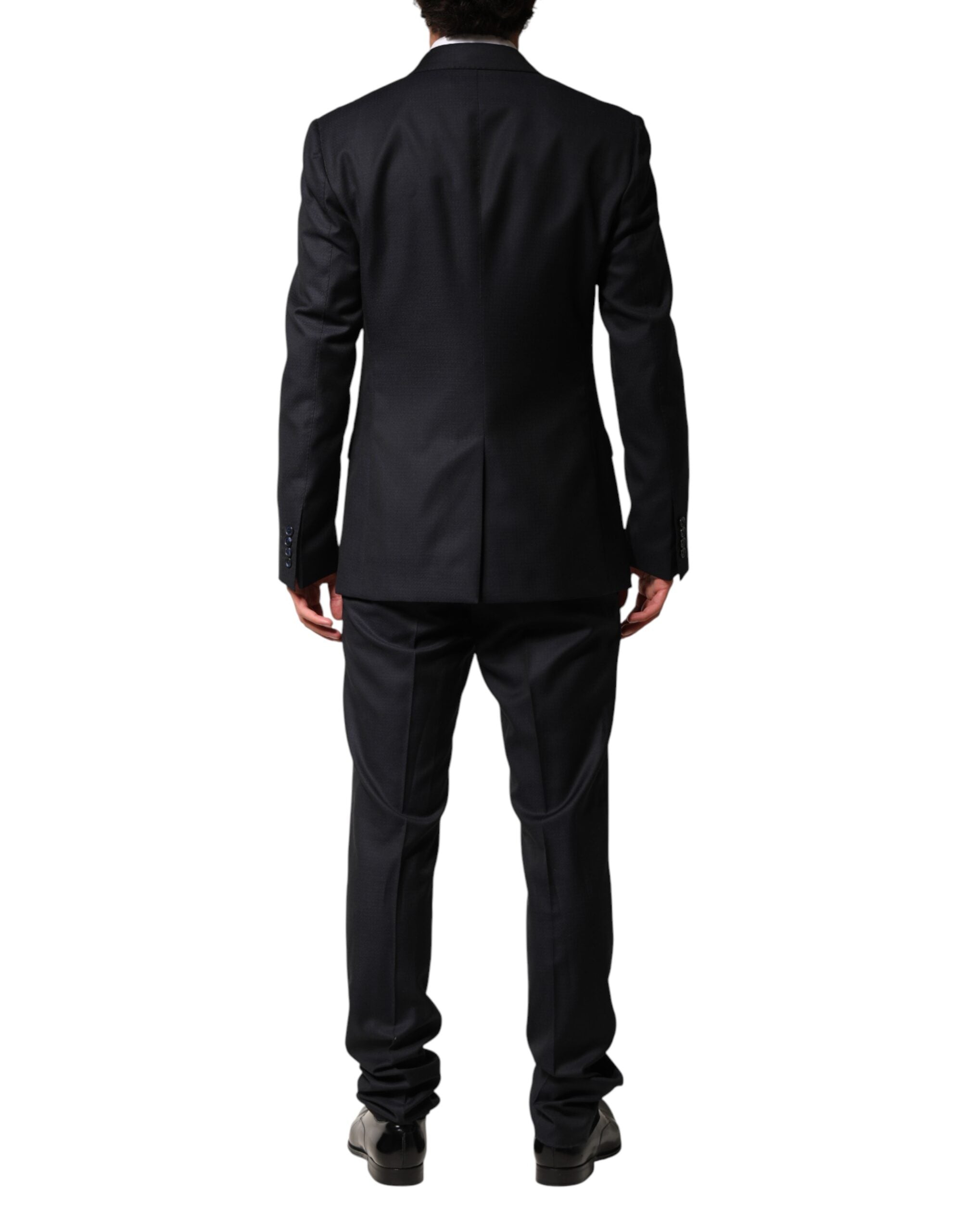 Dolce & Gabbana Black Wool Single Breasted Men 2 Piece Suit Dolce & Gabbana
