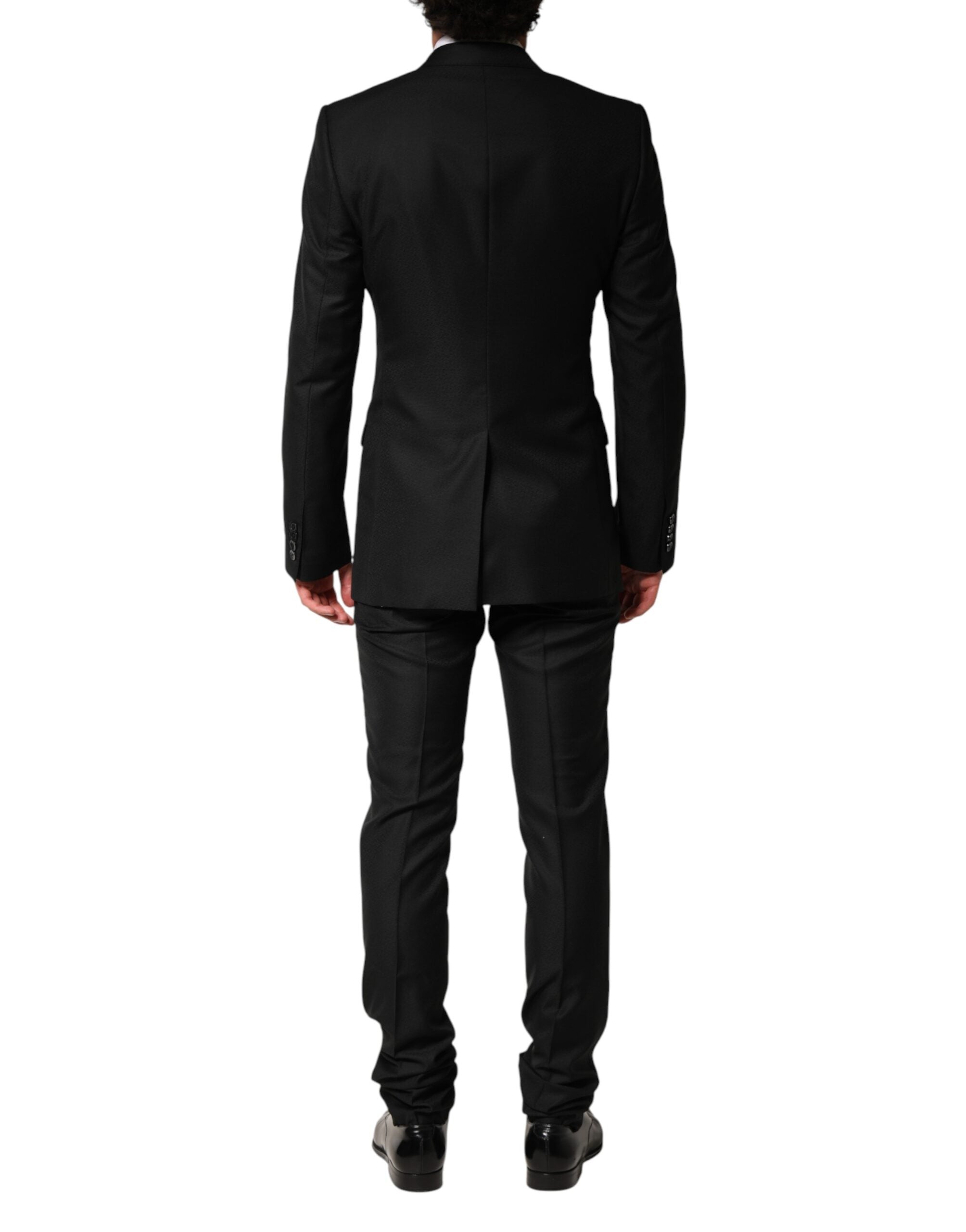 Dolce & Gabbana Black Embellished Single Breasted 2 Pc Suit Dolce & Gabbana