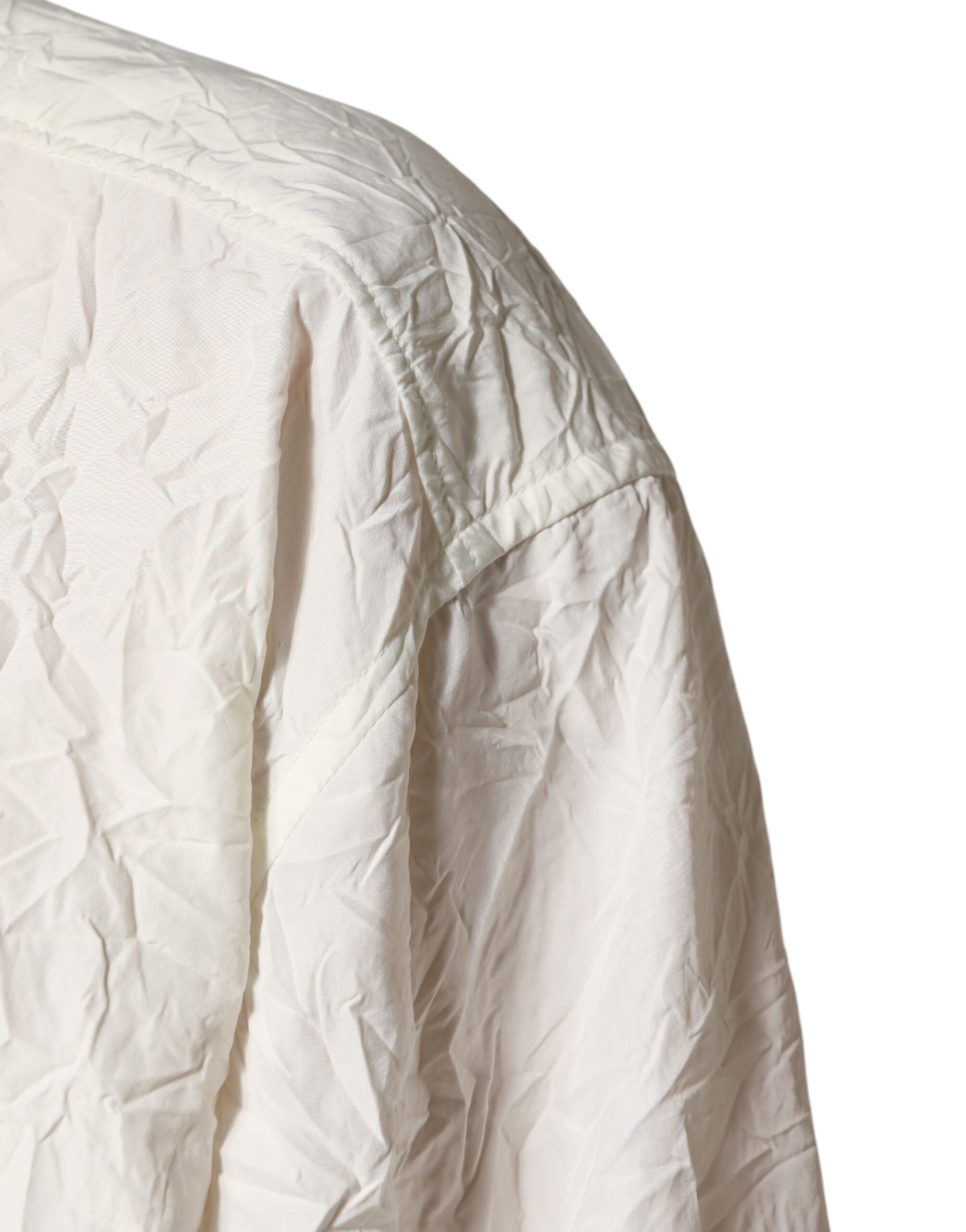 Dolce & Gabbana White Cotton Men Long Sleeves Men Shirt Dolce & Gabbana