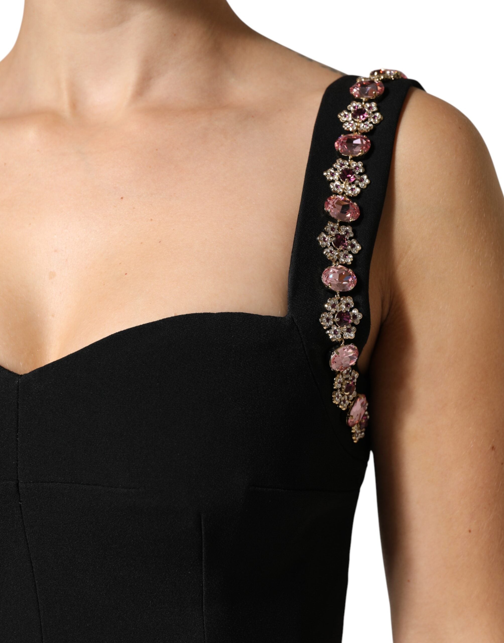 Dolce & Gabbana Black Embellished Sheath MermaidGown Dress Dolce & Gabbana