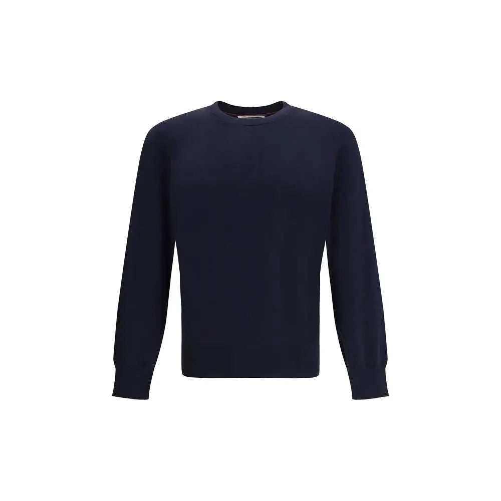 Brunello Cucinelli Blue Cotton Sweatshirt Brunello Cucinelli