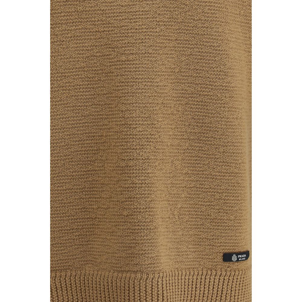 Prada Beige Wool Oves Aries Sweatshirt Prada