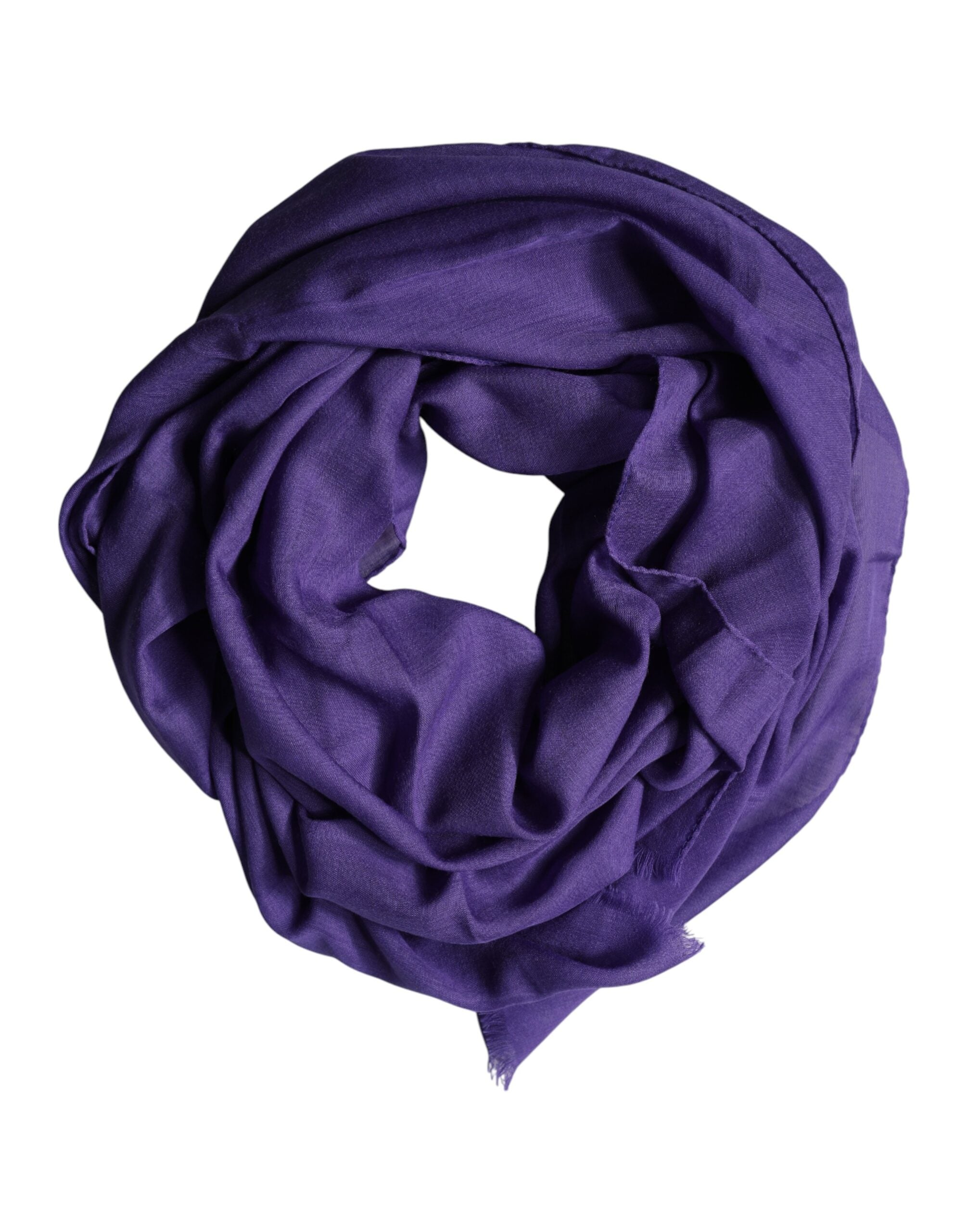 Dolce & Gabbana Purple Lace Stole Cotton Wrap Shawl Scarf Dolce & Gabbana