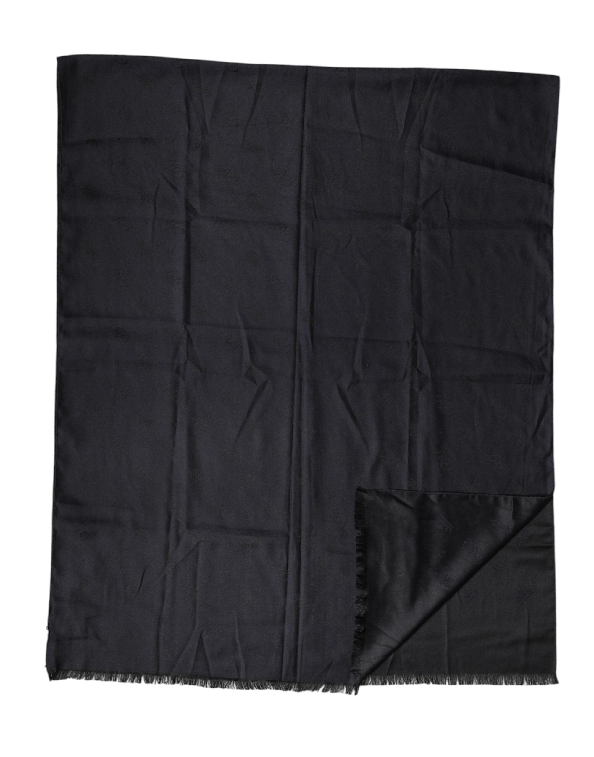 Dolce & Gabbana Black Lace Stole Silk NeckWrap Shawl Scarf Dolce & Gabbana