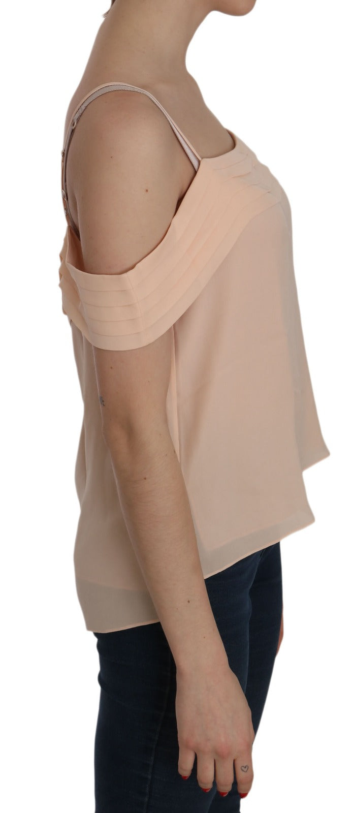 Alexander Wang Orange Off Shoulder Strap Square Neck Top Blouse Alexander Wang