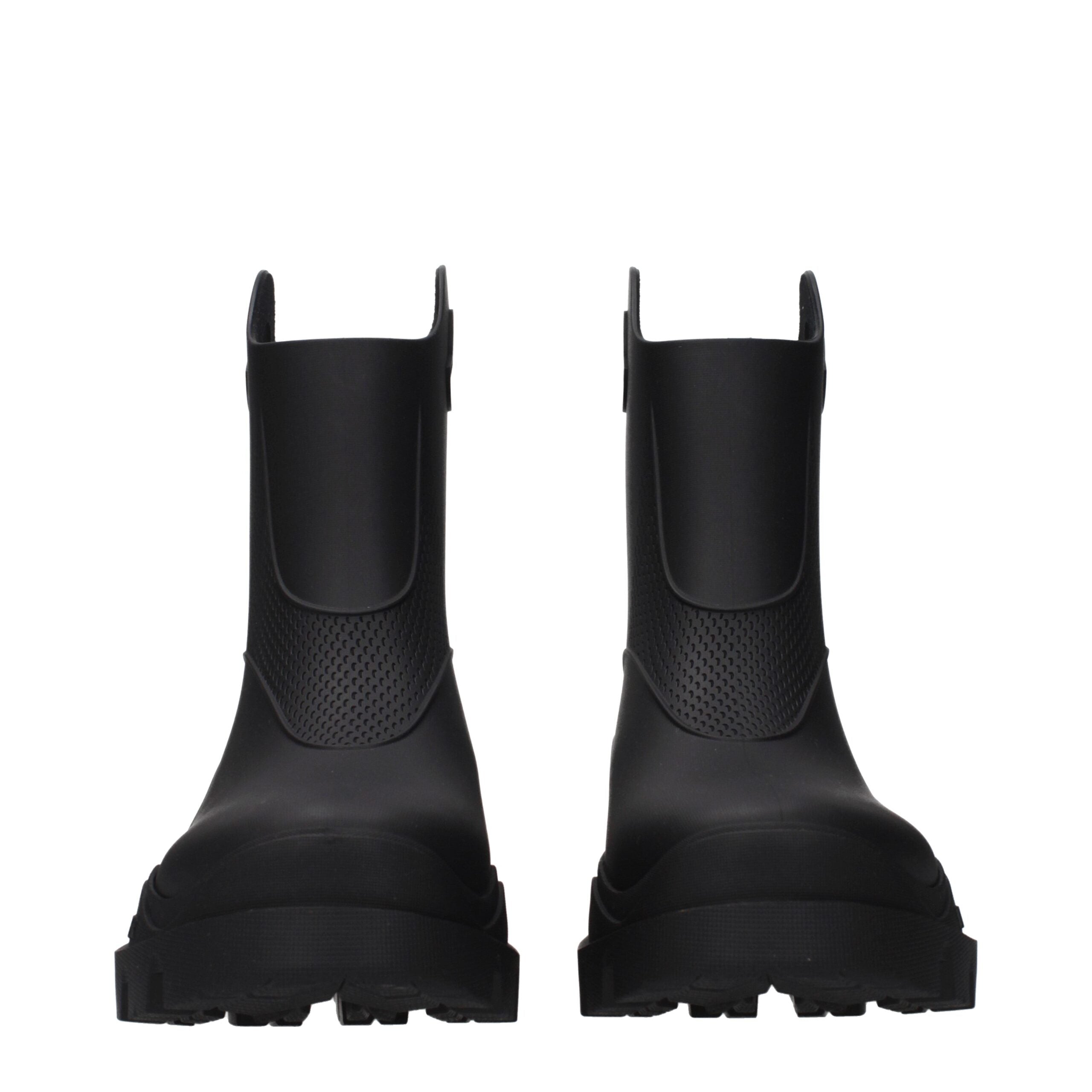 Moncler Black Cotton Ankle Boots Moncler