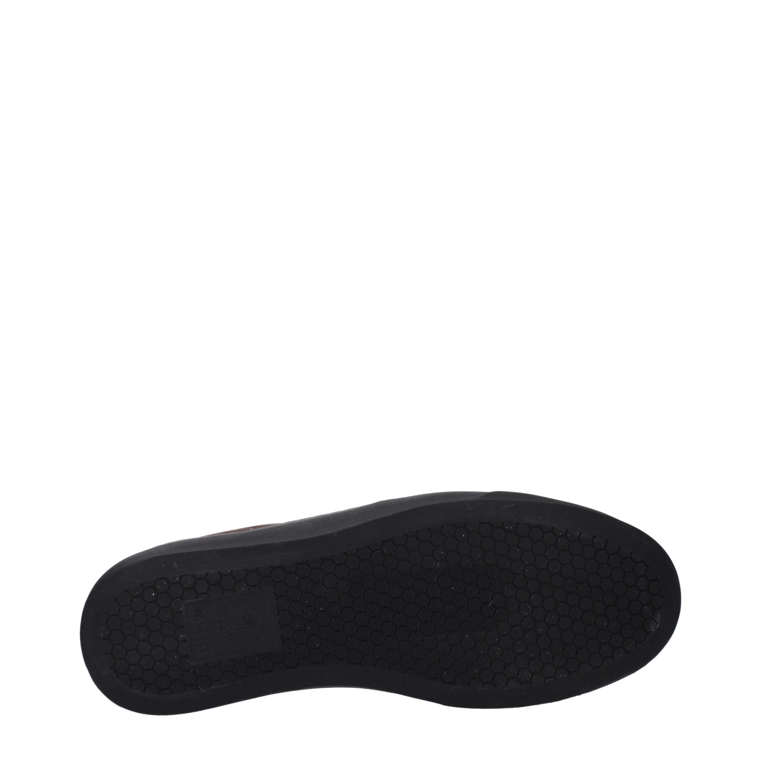 Moncler Brown Leather Slip-On Loafers Moncler