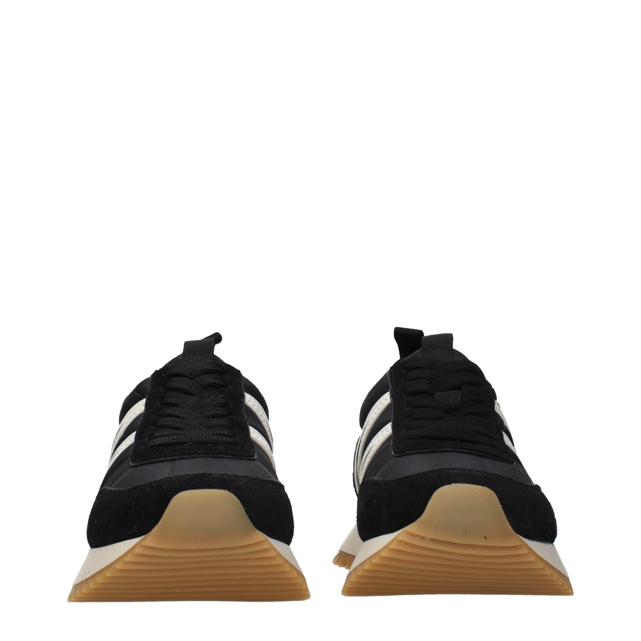 Moncler Black Fabric Low Top Sneakers Moncler