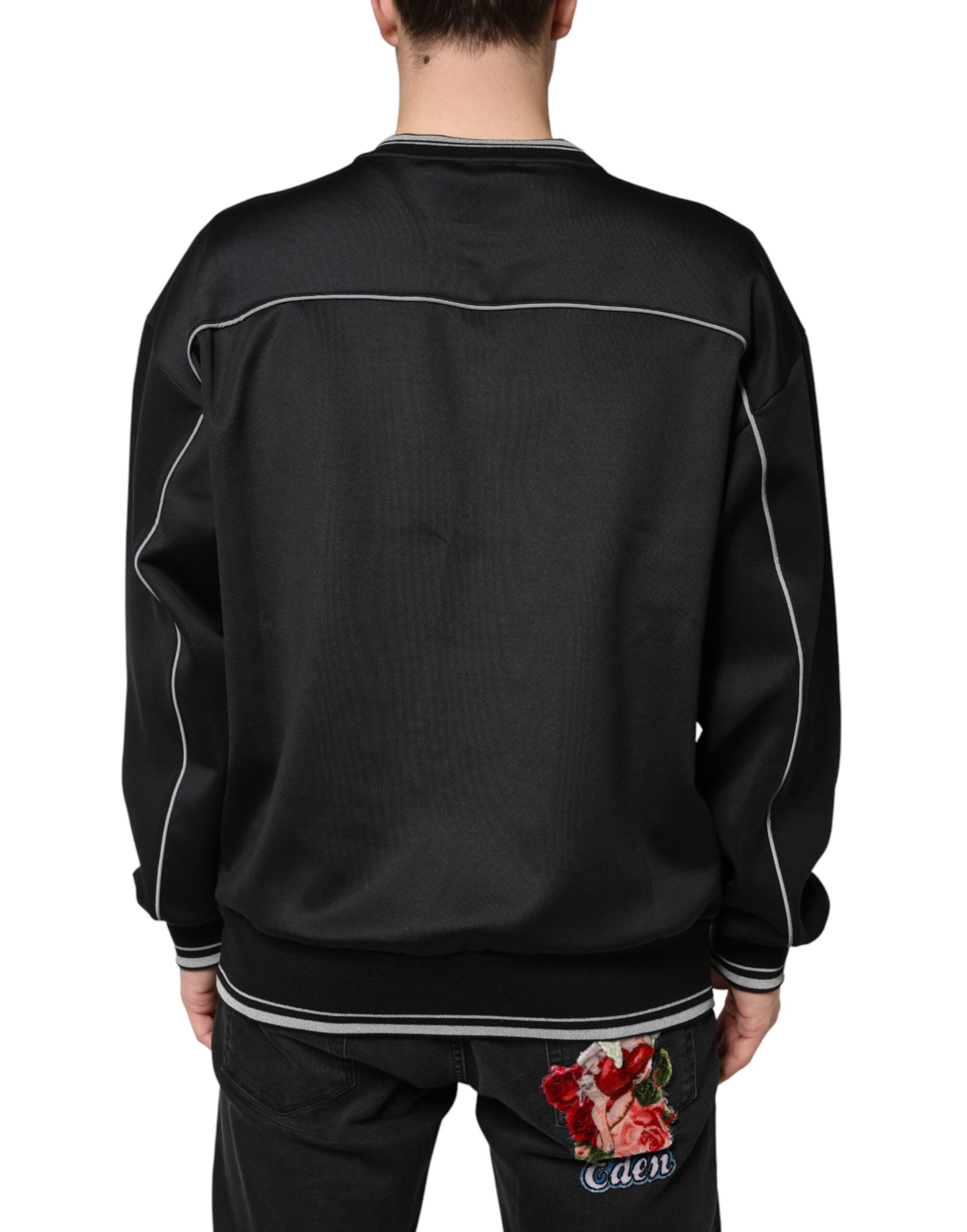 Dolce & Gabbana Black DG Logo Crew Neck Sweatshirt Sweater Dolce & Gabbana