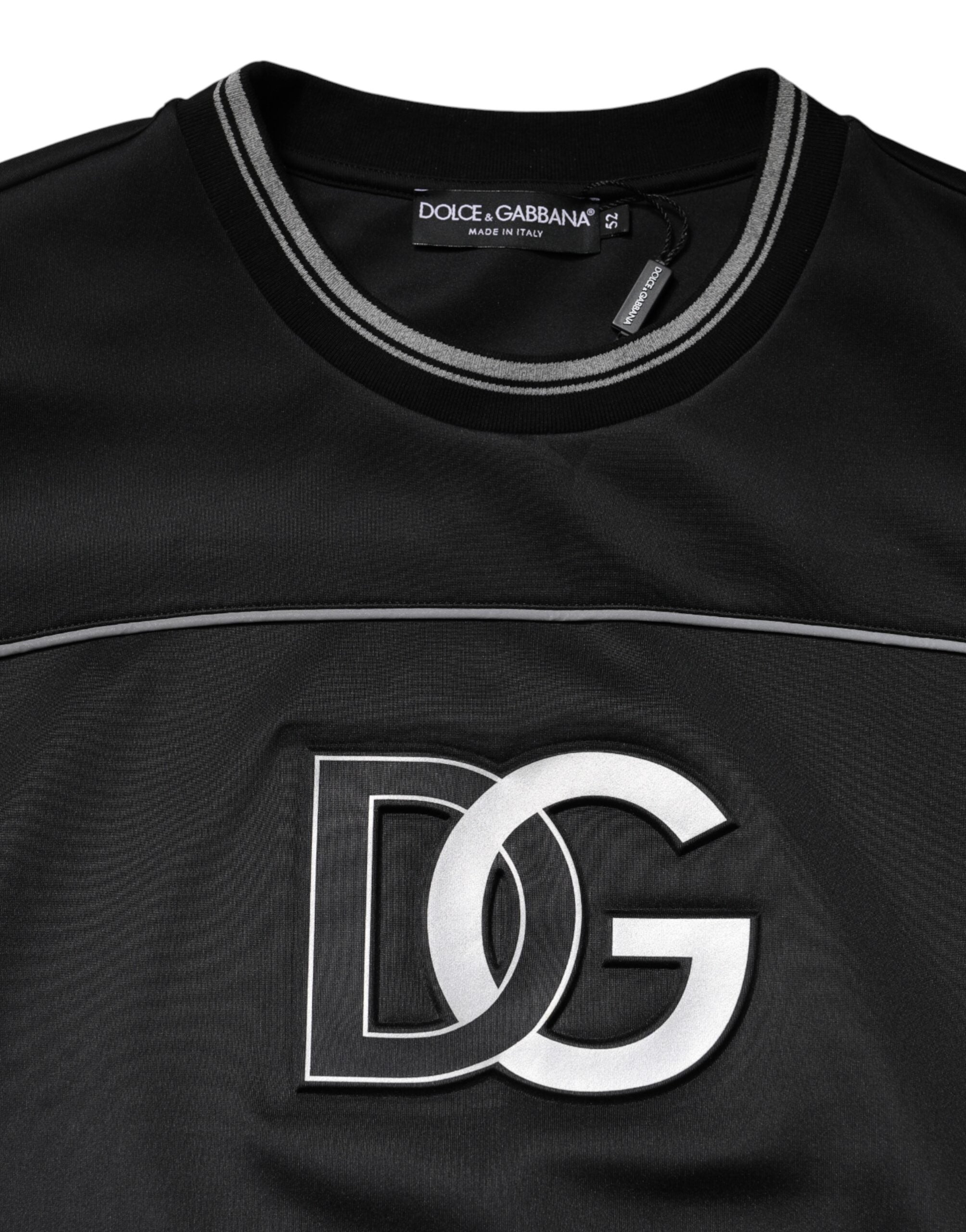 Dolce & Gabbana Black DG Logo Crew Neck Sweatshirt Sweater Dolce & Gabbana