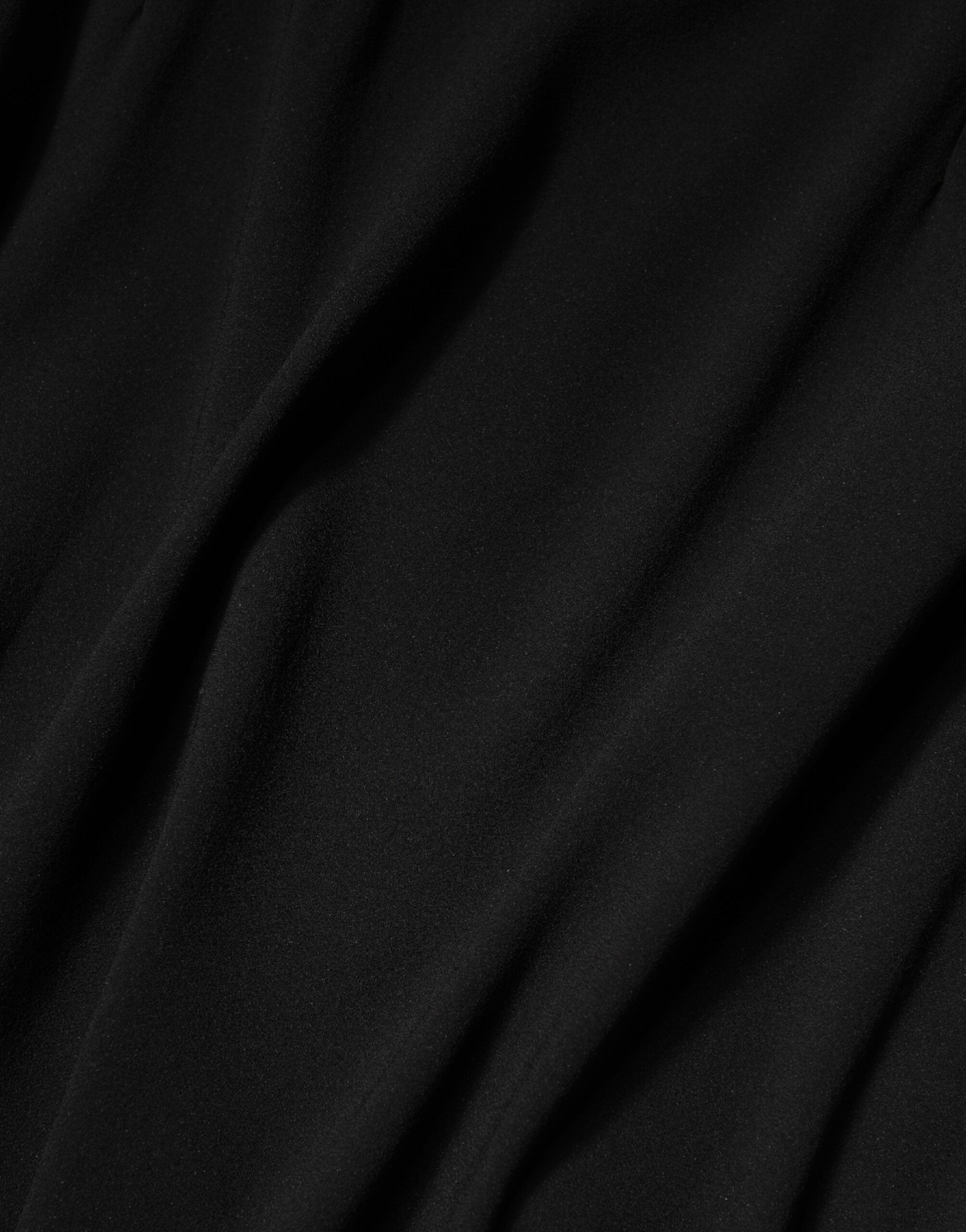 Dolce & Gabbana Black Square Neck Sleeveless Midi Dress Dolce & Gabbana