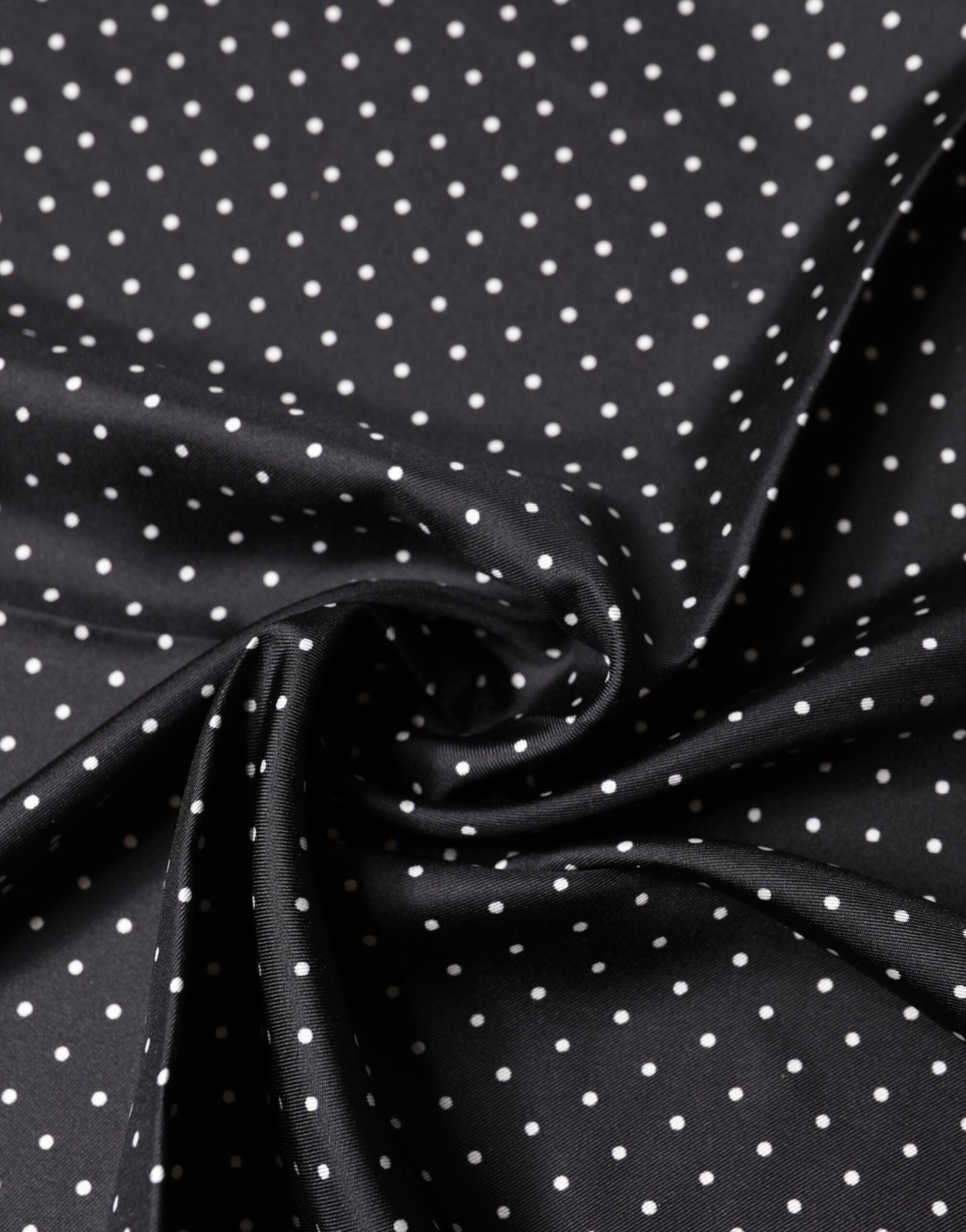 Dolce & Gabbana Black Polka Dot Silk Square Foulard Scarf Dolce & Gabbana