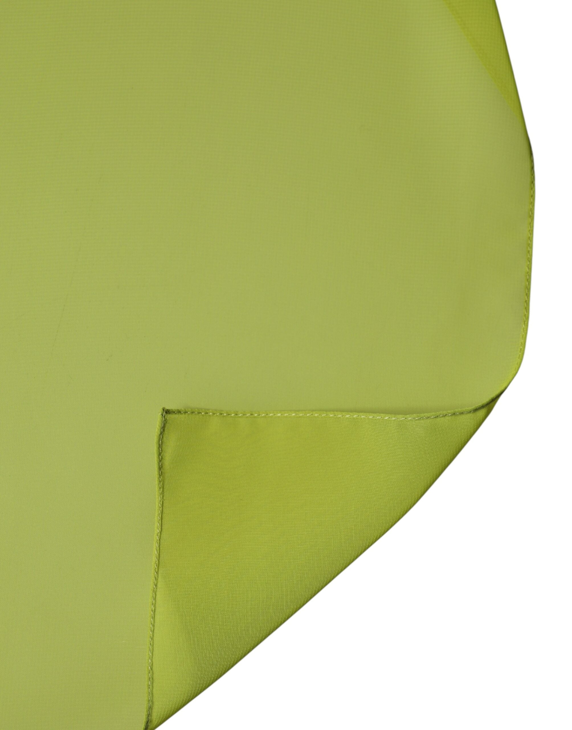 Dolce & Gabbana Green Polyester Stole Neck Wrap Shawl  Scarf Dolce & Gabbana
