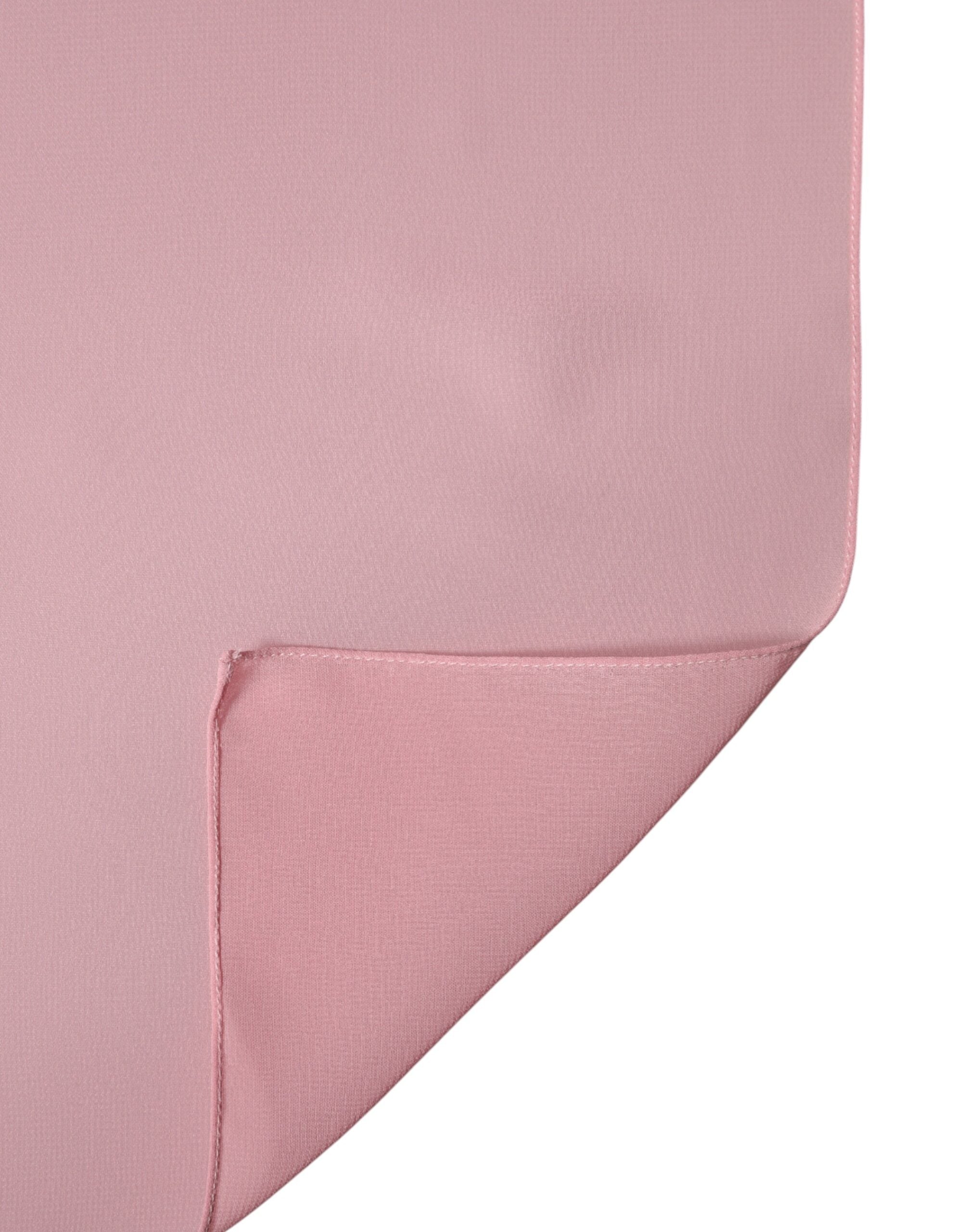 Dolce & Gabbana Pink Silk Stole Neck Wrap Shawl Men  Scarf Dolce & Gabbana