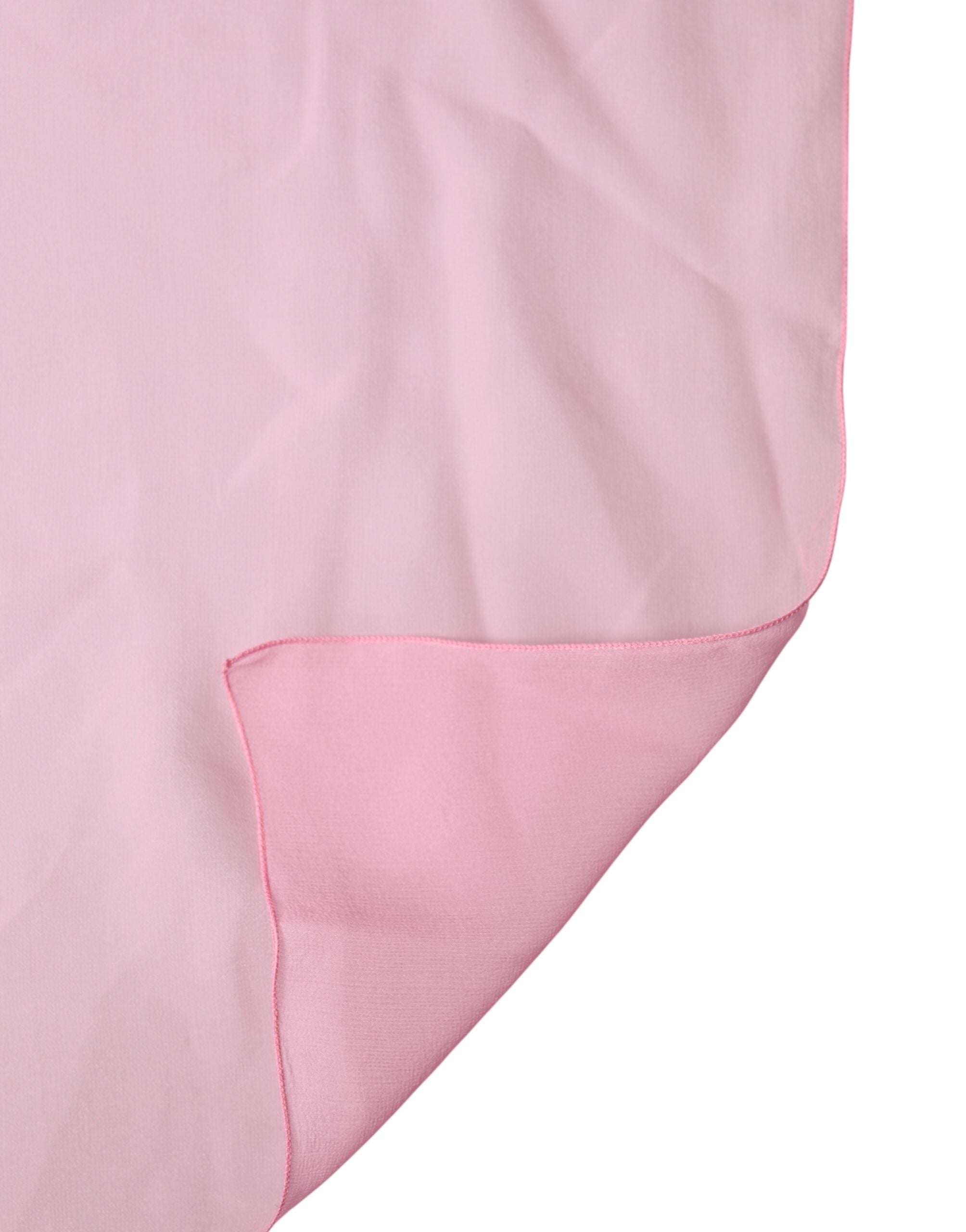 Dolce & Gabbana Pink Silk Sash Neck Wrap Shawl Men Scarf Dolce & Gabbana