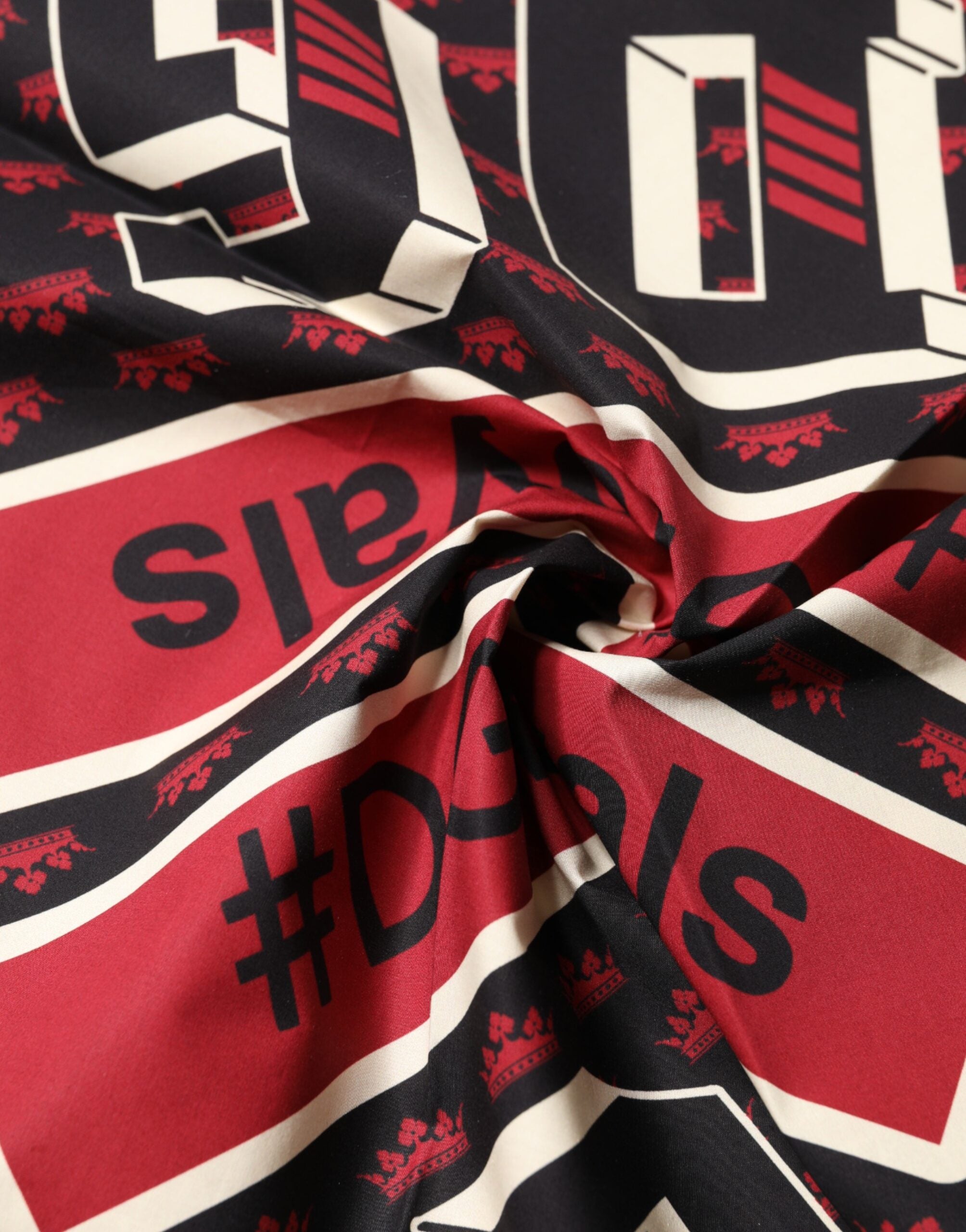 Dolce & Gabbana Multicolor #DGRoyals Square Foulard 50cm x 49.5cm Scarf Dolce & Gabbana