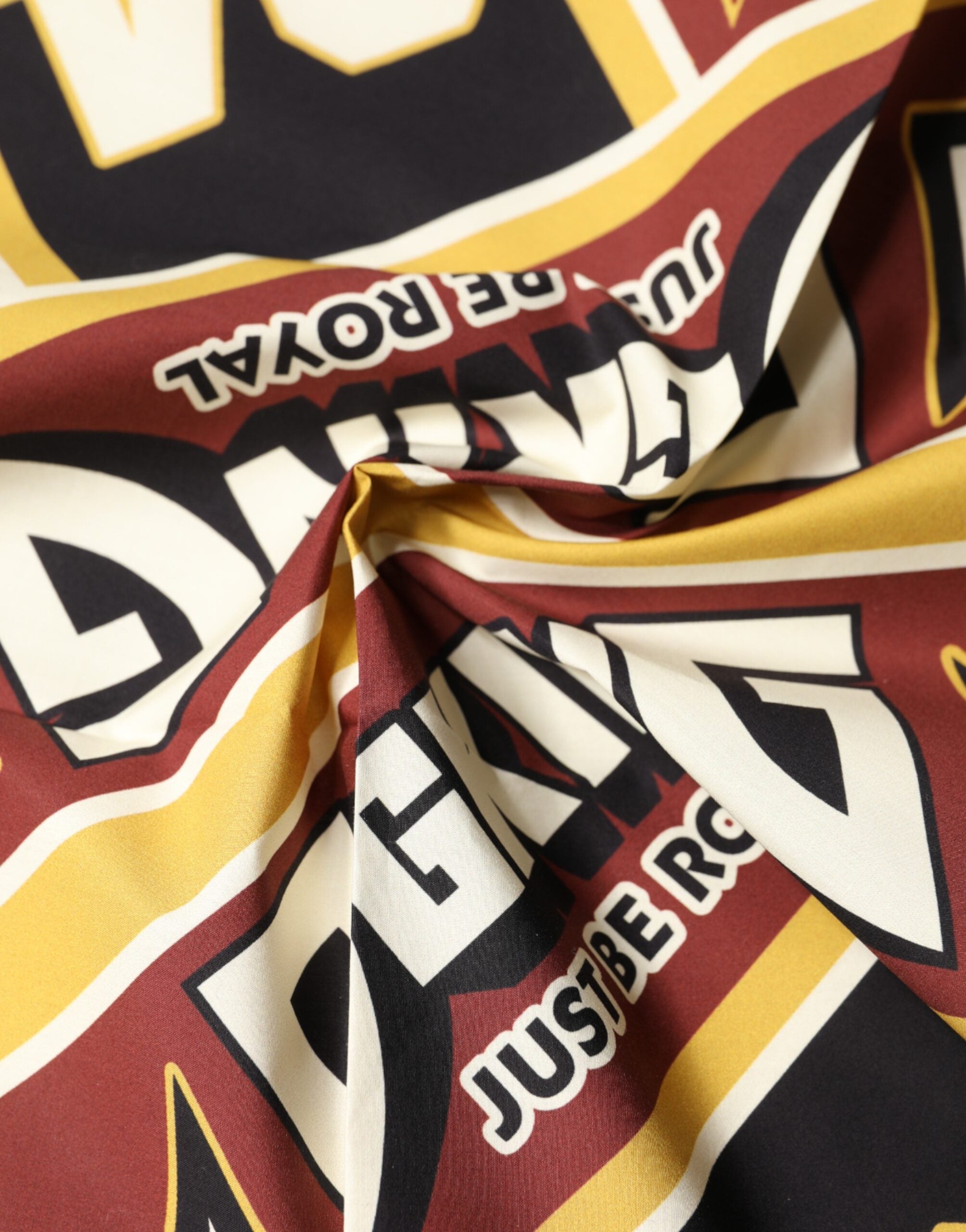 Dolce & Gabbana Multicolor DG King Square Foulard Men 50.5cm x 50cm Scarf Dolce & Gabbana