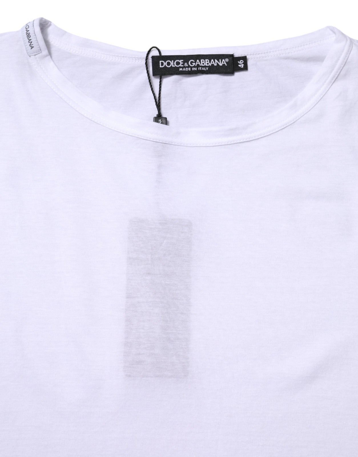 Dolce & Gabbana White Cotton Crew Neck Short Sleeves T-shirt Dolce & Gabbana