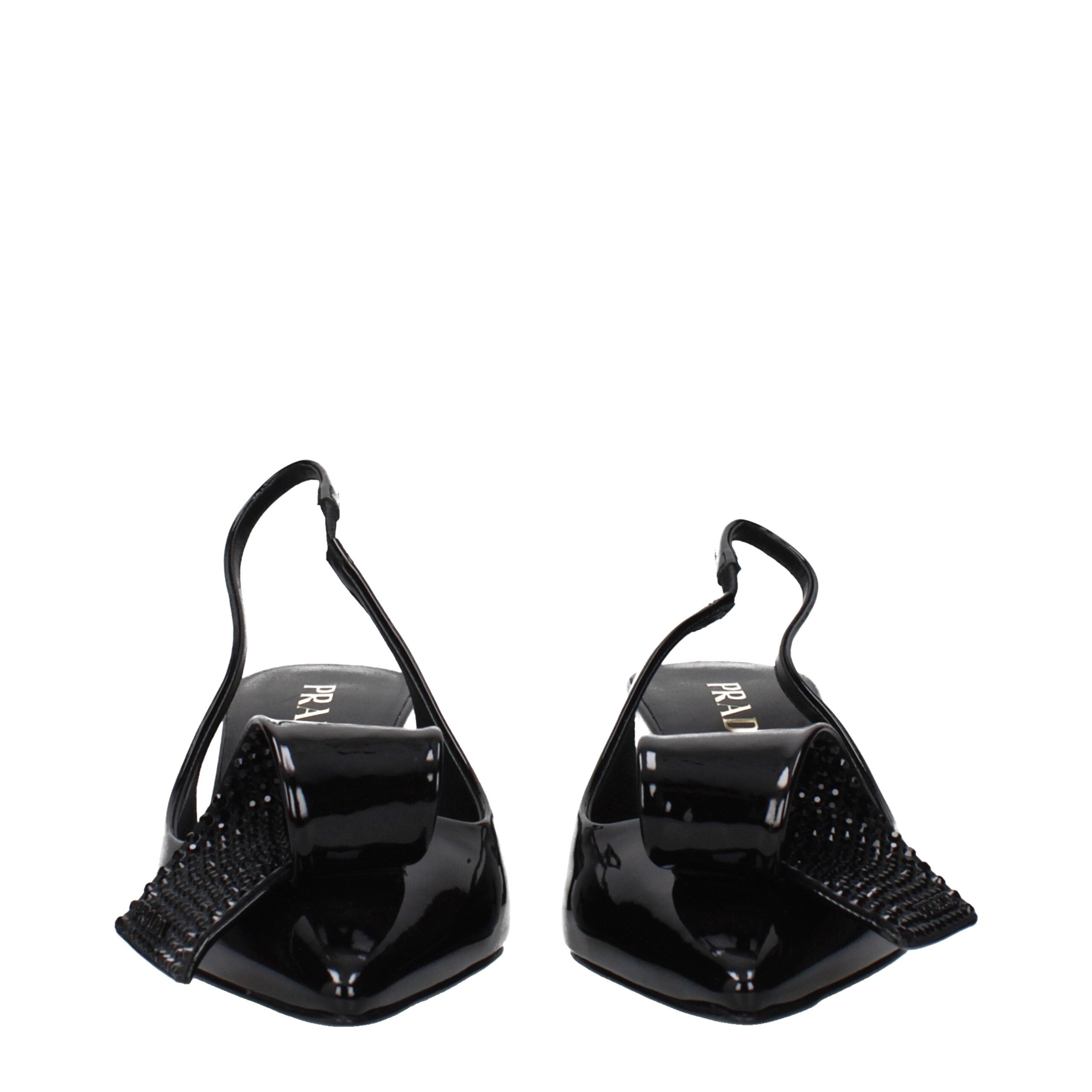 Prada Black Leather Stiletto Heel Sandals Prada