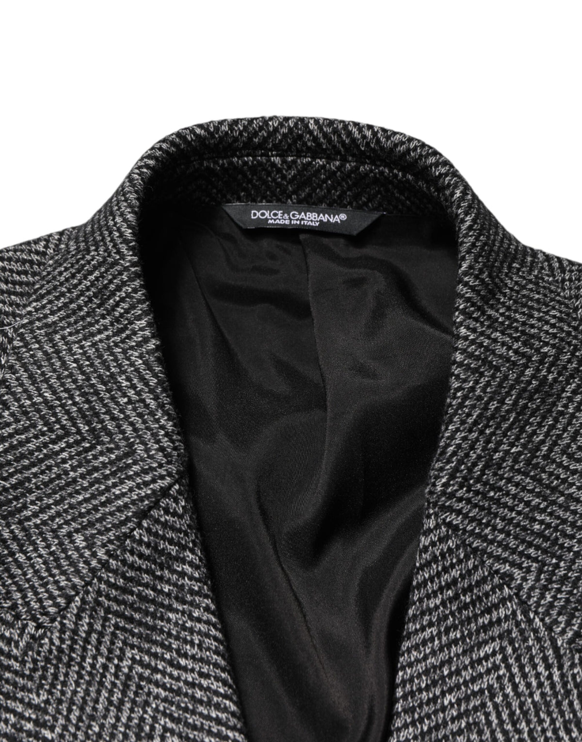 Dolce & Gabbana Gray Wool Blend Long Trench Coat Men Jacket