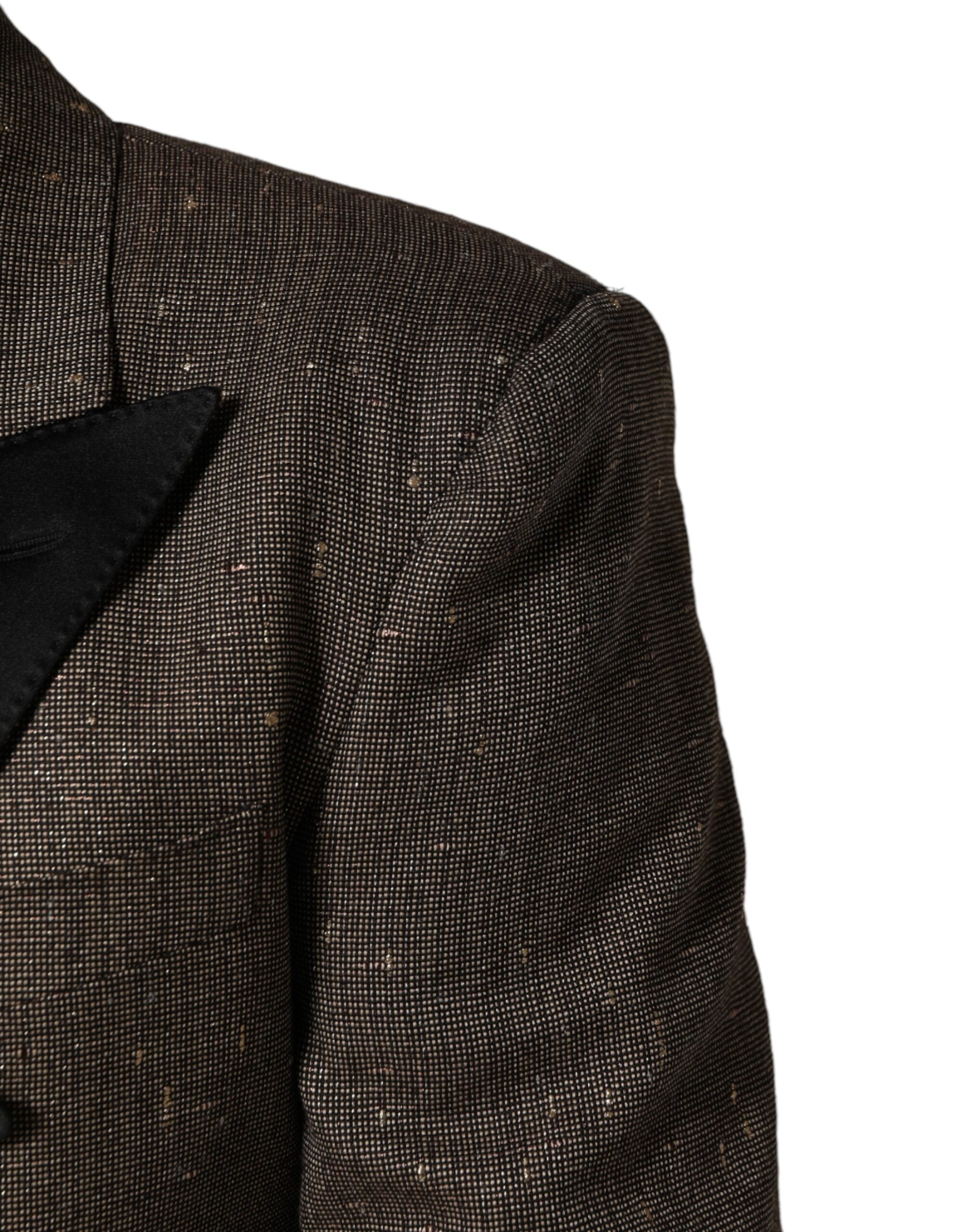 Dolce & Gabbana Gray Double Breasted 2 Button Jacket Blazer Dolce & Gabbana