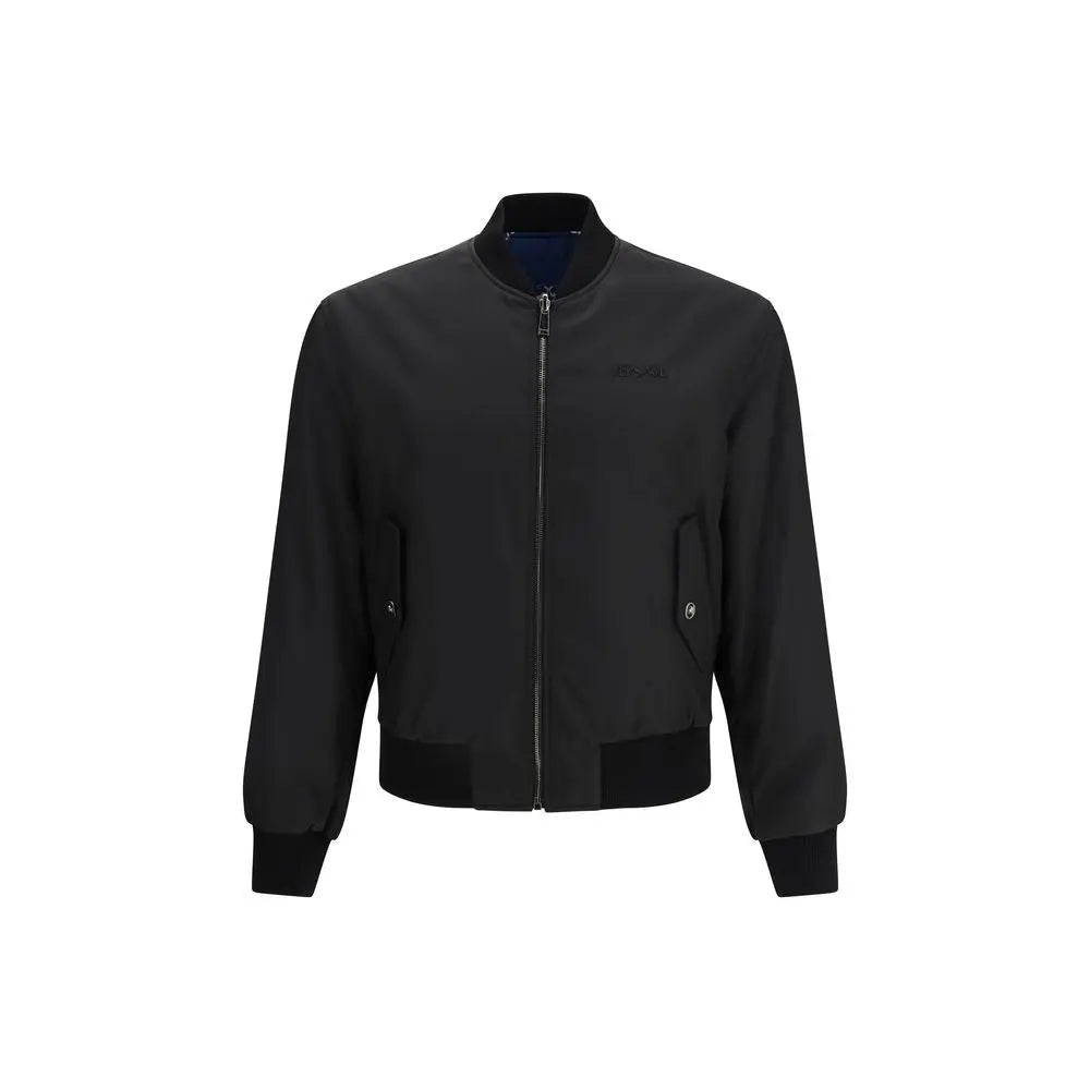 Versace Black Polyamide Jacket Versace