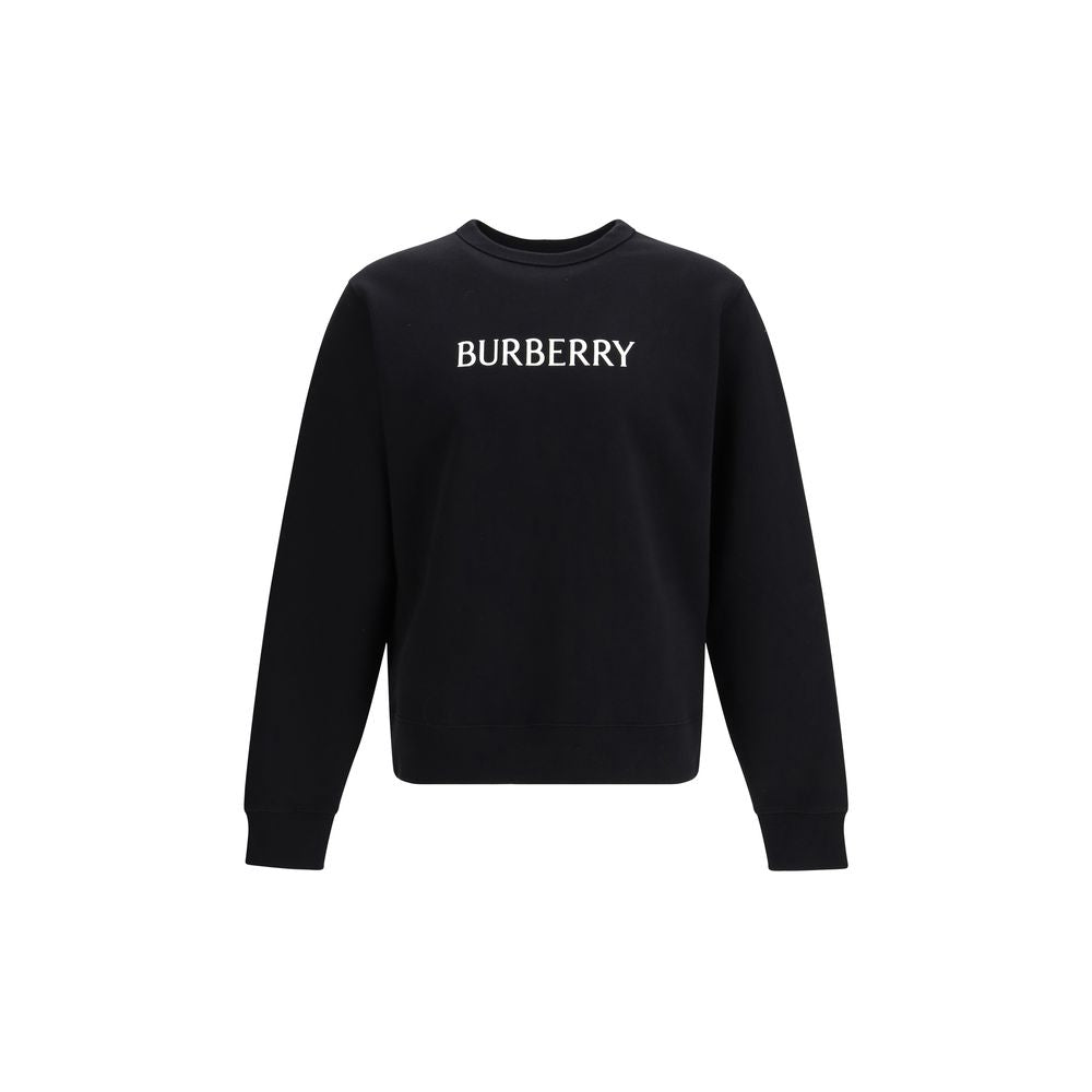 Burberry Black Cotton Sweatshirt Burberry