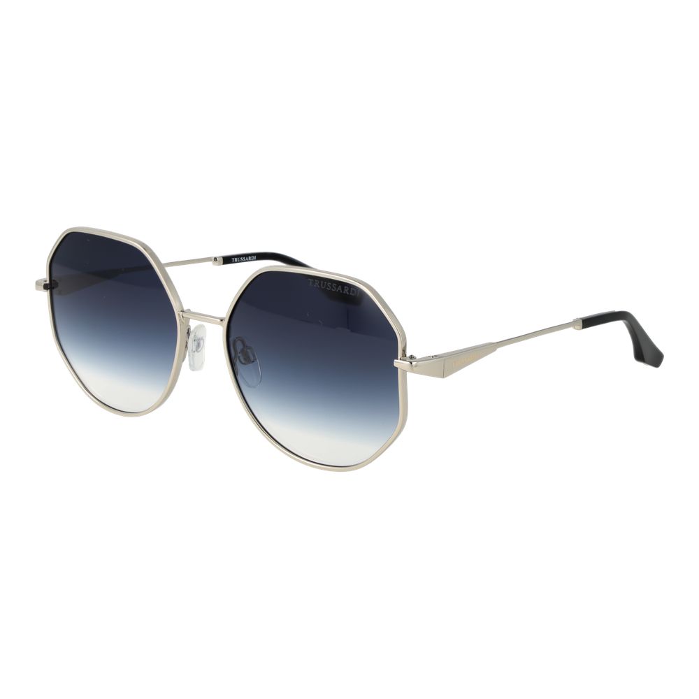 Trussardi Silver Metal Sunglasses Trussardi