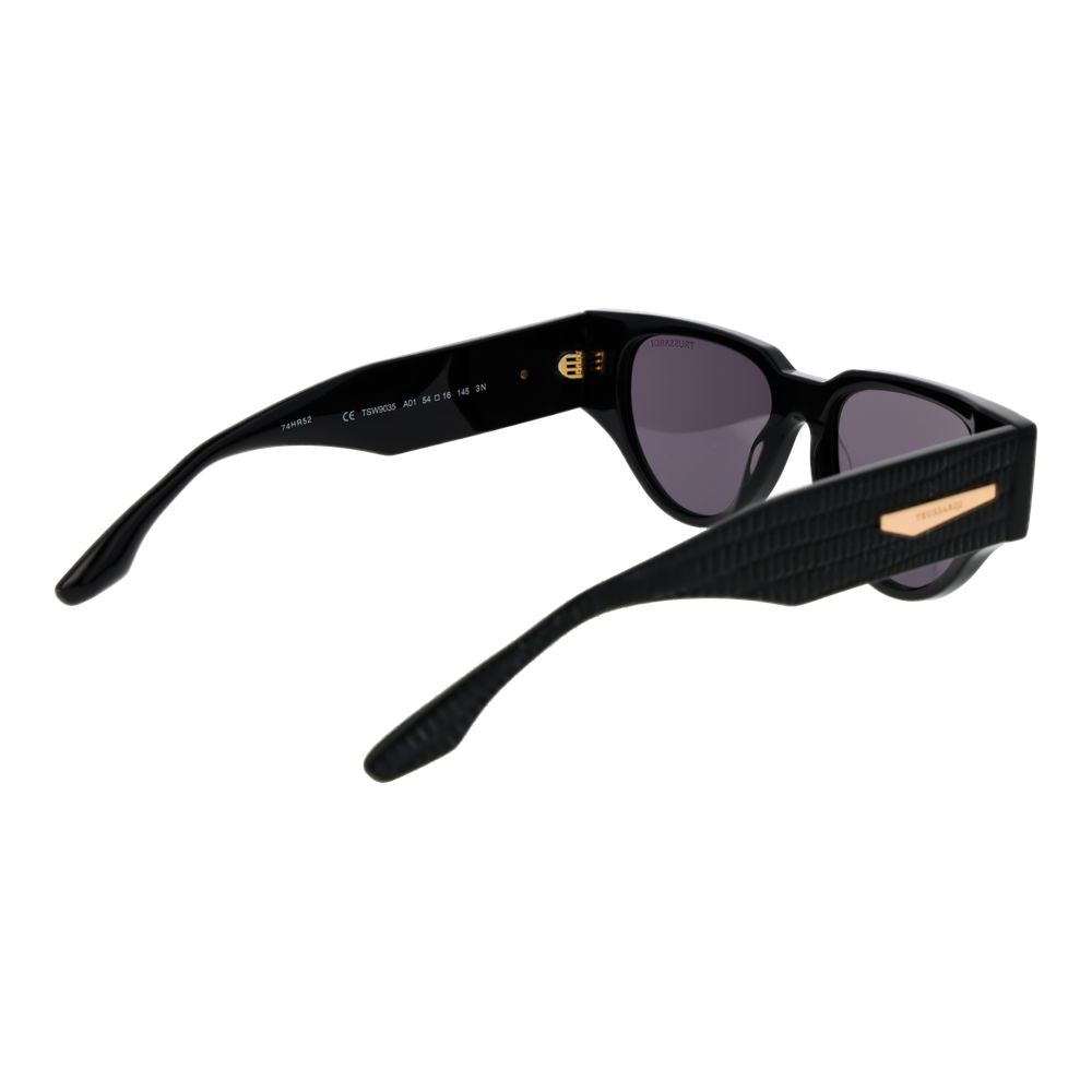 Trussardi Black Acetate Sunglasses Trussardi