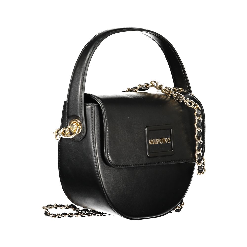 Mario Valentino Black Polyurethane Women's Handbag Mario Valentino