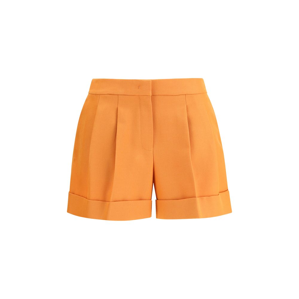Fendi Orange Wool Oves Aries Bermuda Shorts Fendi