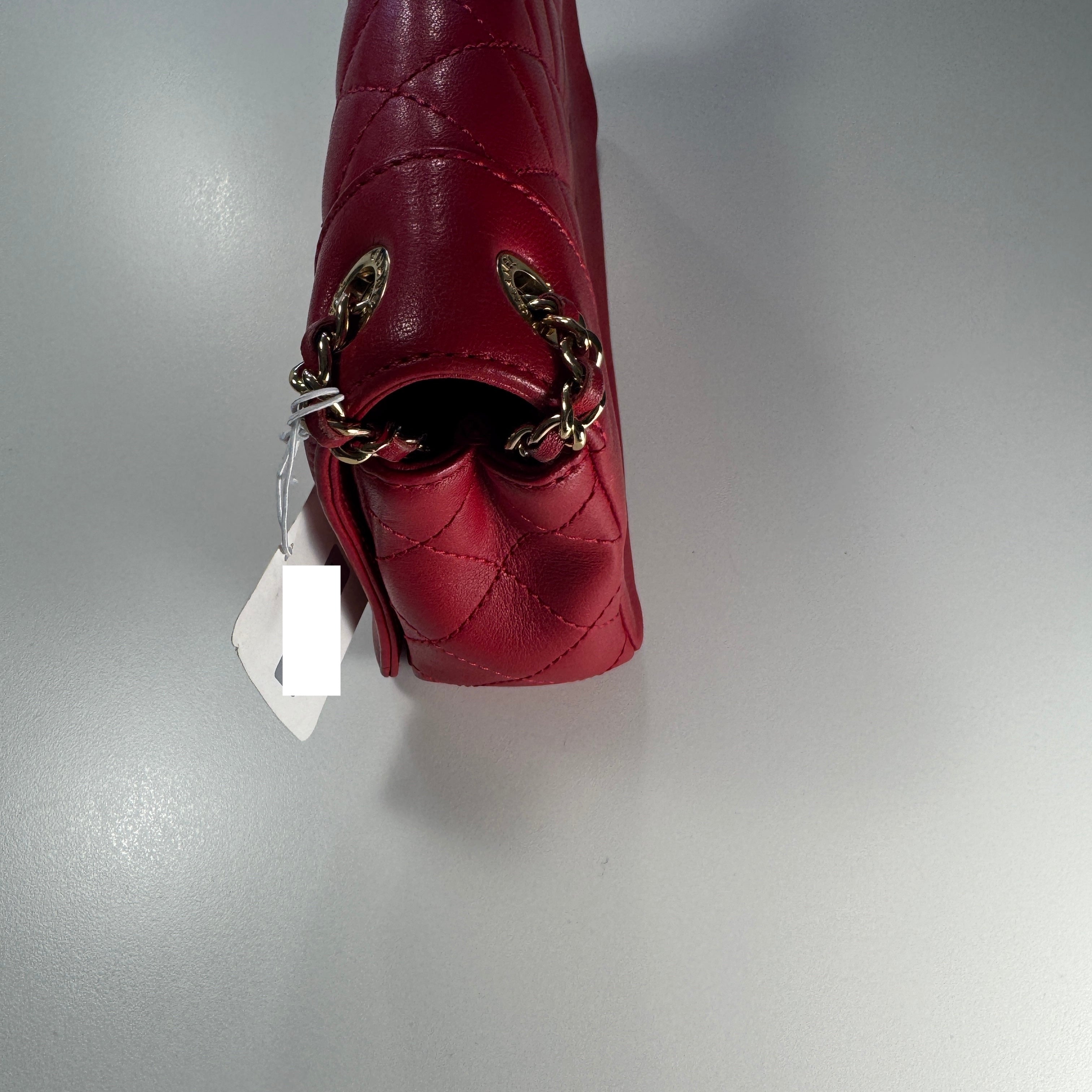 Chanel Burgundy Sheepskin Quilted Leather Mademoiselle Flap Bag LeMarca