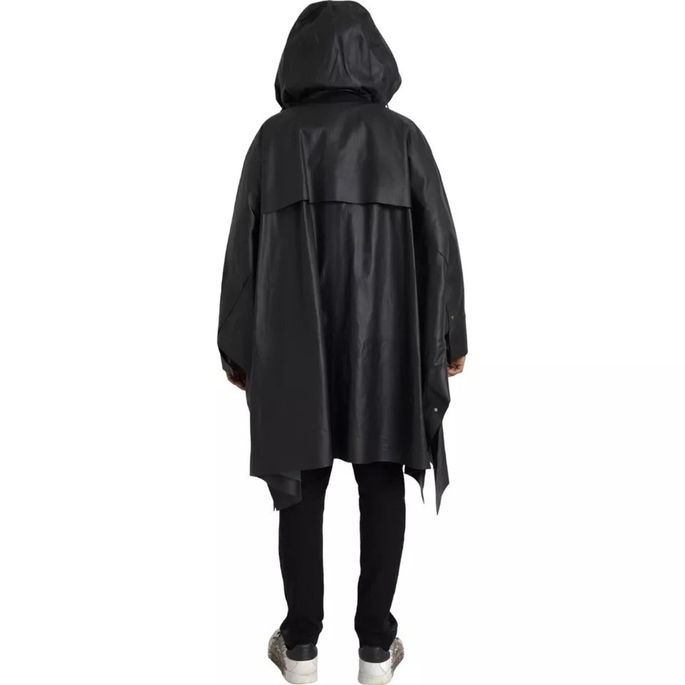 Bottega Veneta trench coats for men in black, product view 3