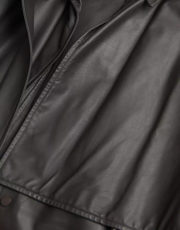 Bottega Veneta trench coats for men in black, product view 5