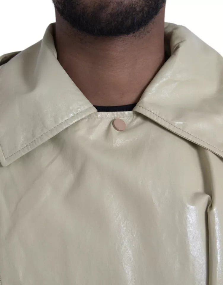 Bottega Veneta trench coats for men in black, product view 7