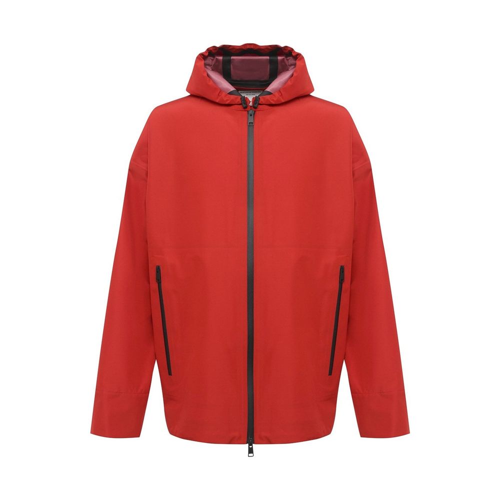 Bottega Veneta shell jackets for men in red, product view 1