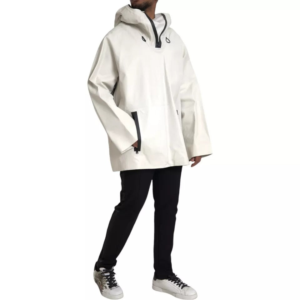 Bottega Veneta rain coats for men in white, product view 2