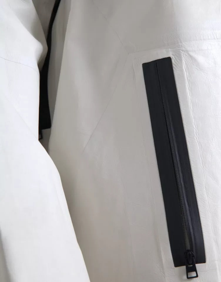 Bottega Veneta rain coats for men in white, product view 8