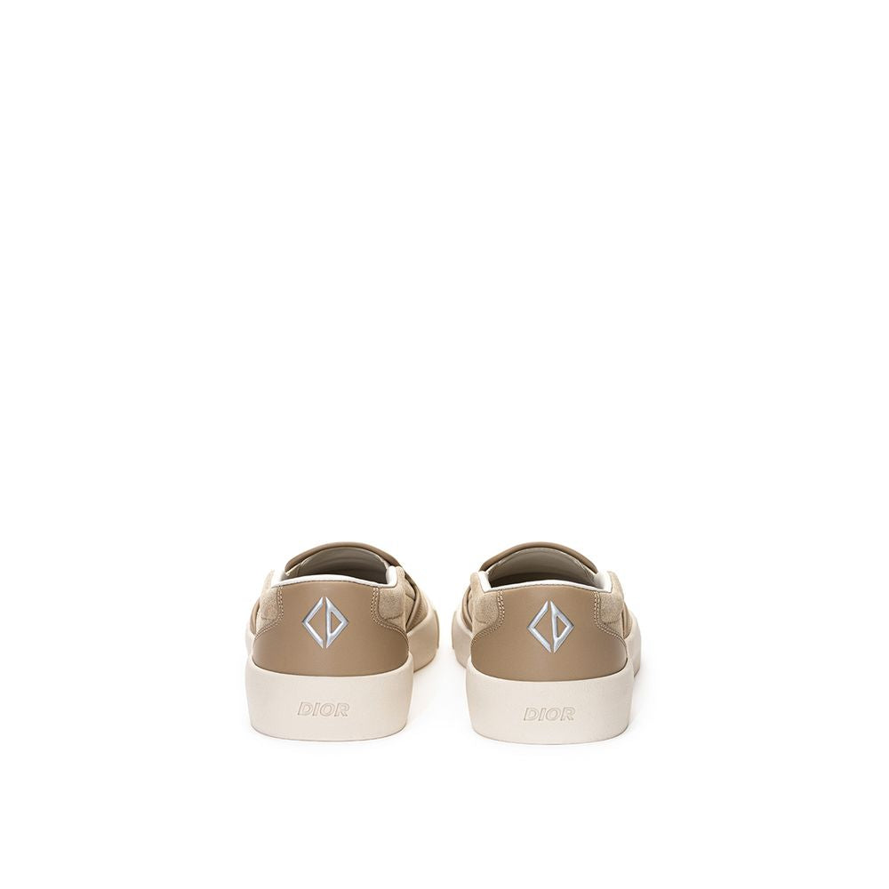 Dior slip-on loafers for men in beige, product view 3