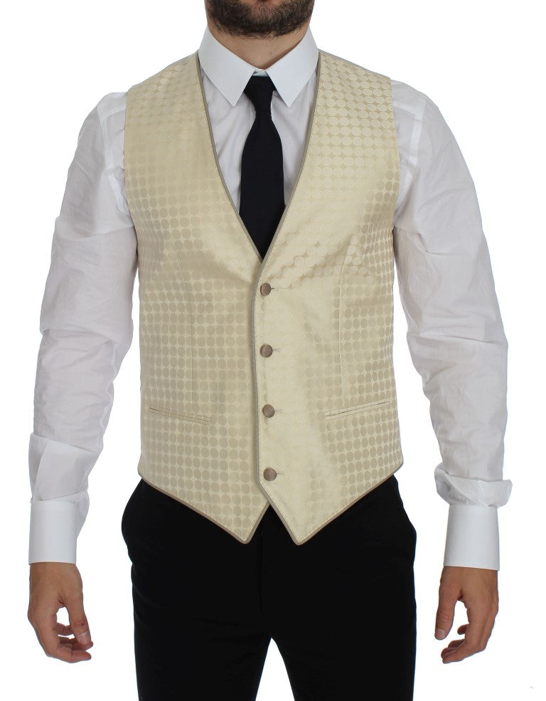 Dolce & Gabbana two-piece suits for men in beige, product view 7