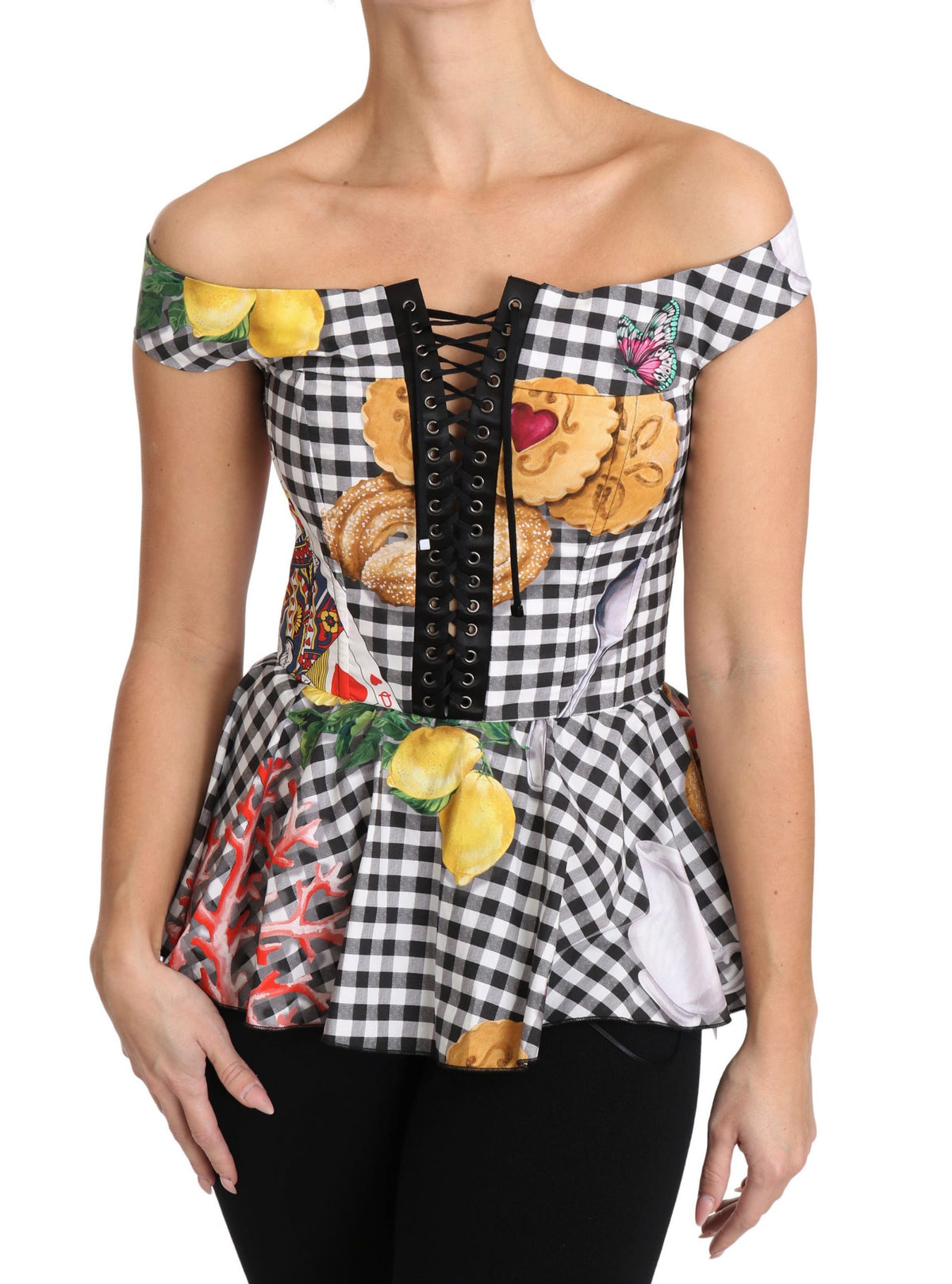 Dolce & Gabbana t-shirts for women in black/white, product view 4