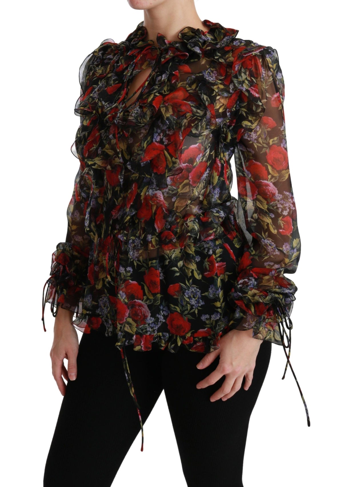 Dolce & Gabbana blouses for women in black, product view 3