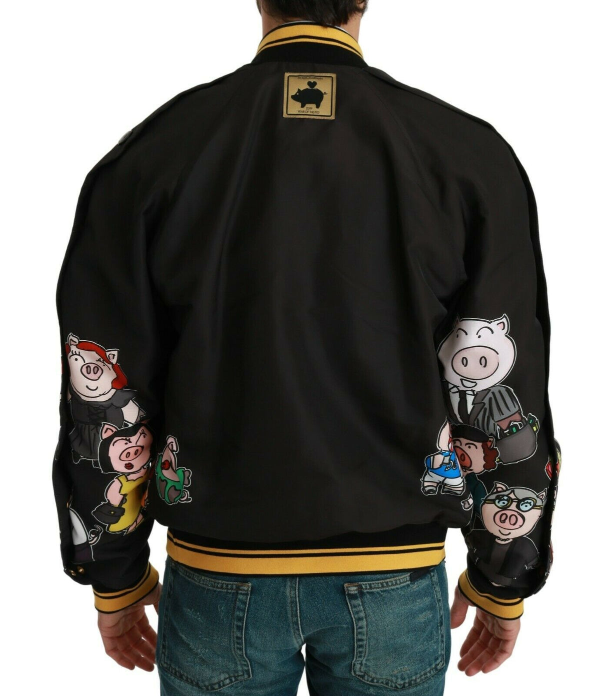 Dolce & Gabbana bombers for men in black, product view 2