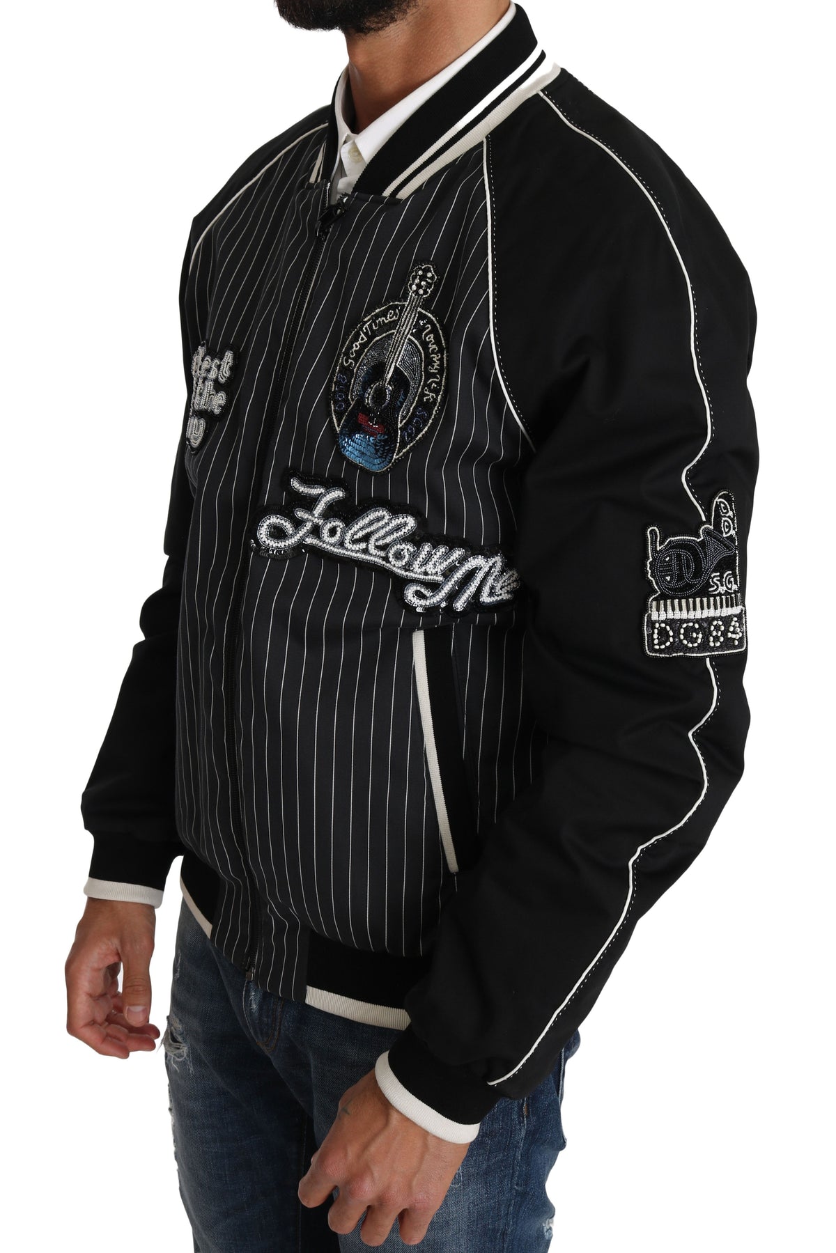 Dolce & Gabbana bombers for men in black, product view 4