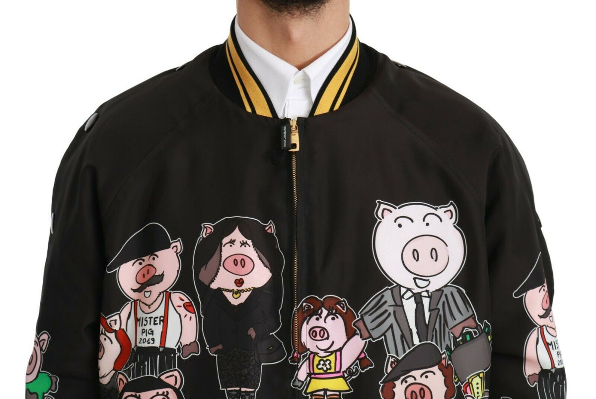 Dolce & Gabbana bombers for men in black, product view 4