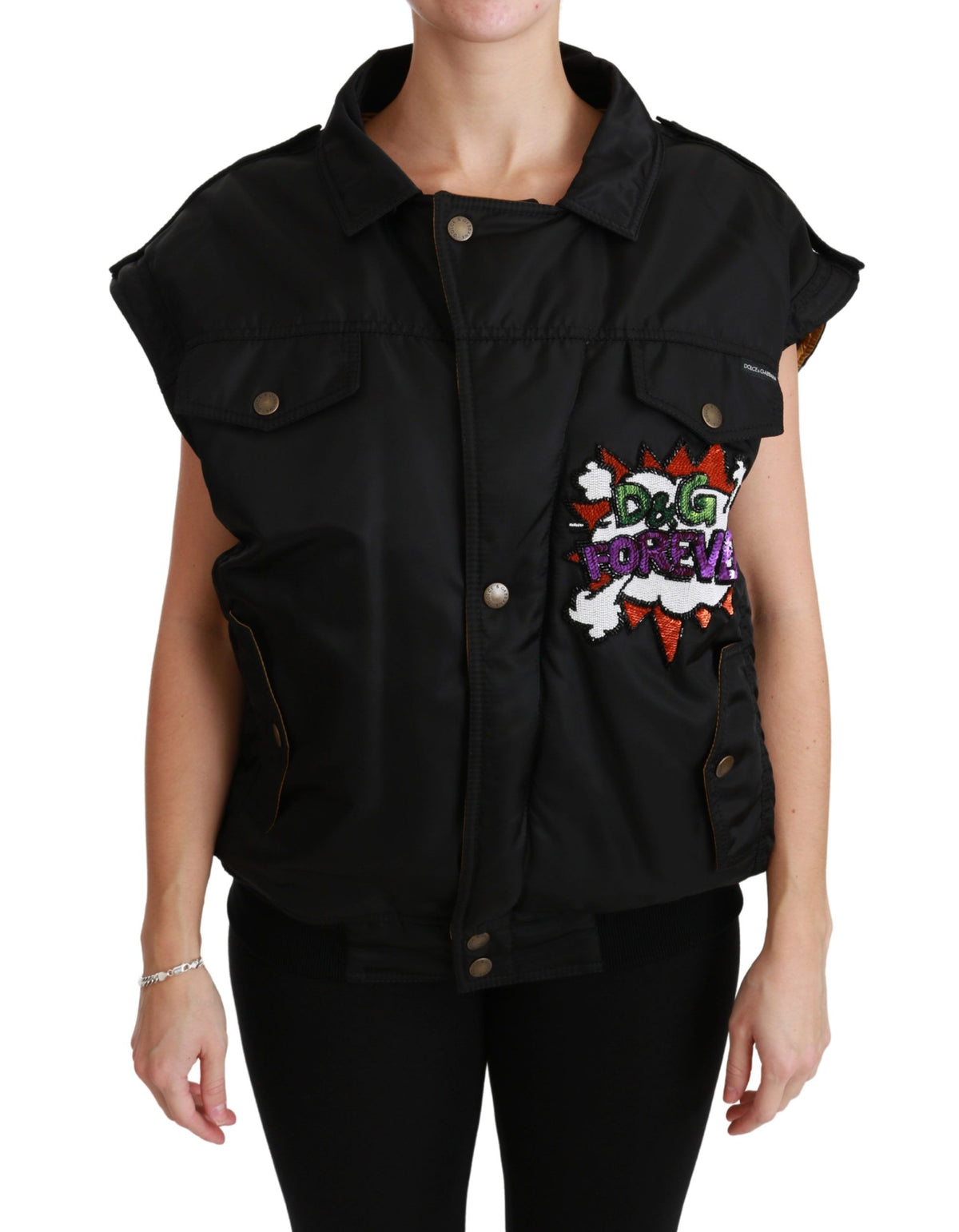 Dolce & Gabbana bombers for women in black, product view 5