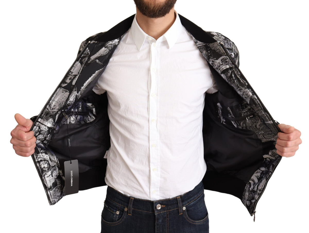Dolce & Gabbana bombers for men in black, product view 5